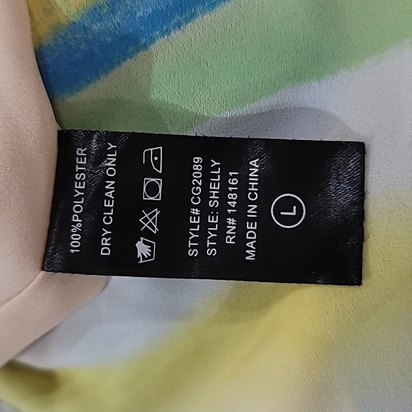 Buddy Love Shelly Unicorn Rainbow Pastel Stripe Maxi Dress Size L - Picture 12 of 13